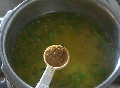 jaggery for potato rasam or alugadde saaru