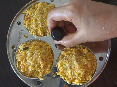 cooking pumpkin spicy idli