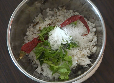 coconut and jaggery for pumpkin spicy idli