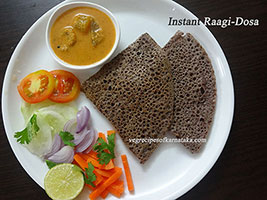 Ragi dosa recipe