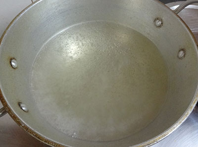 boiling water for ragi rotti or ragi roti recipe