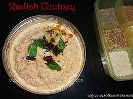 Radish chutney recipe