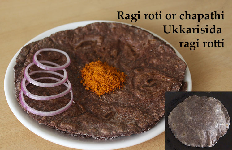 ragi rotti or ragi chapathi