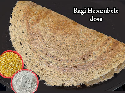 ragi moong dal dosa recipe