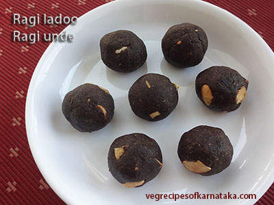 ragi laddu recipe or ragi unde recipe