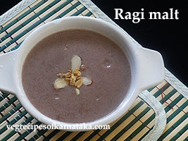 ragi malt recipe