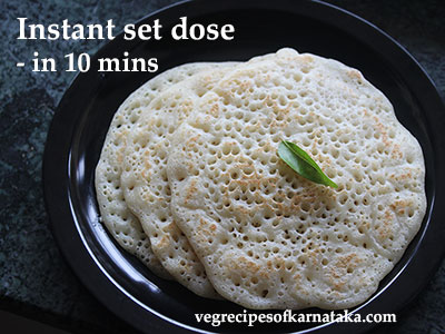 instant set dose recipe