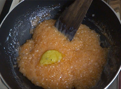 ghee for sabudana halwa or sabbakki halwa