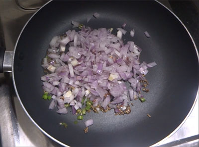 green chilli and onion for sabsige soppu dose or dosa recipe