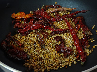 frying spices for sambar powder recipe