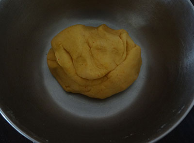 kneading dough for spicy shankar poli or shankar pali