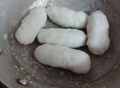 kneading dough for ottu shavige or akki shavige