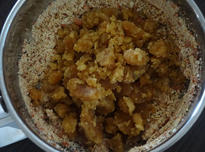 jaggery for wheat flour shenga holige or kadlekai obbattu