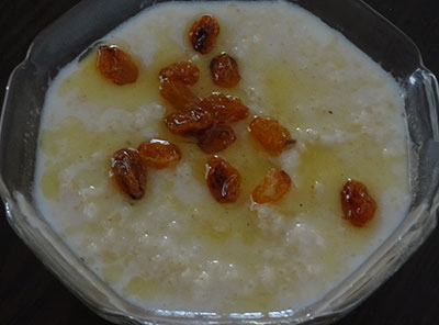 ghee and raisins for easy siridhanya or millet recipes