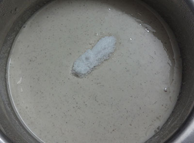 salt for siridhanya dose or millet dosa