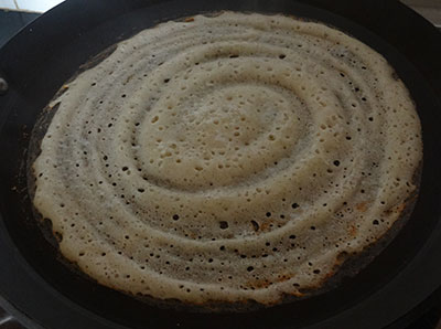 drizzle oil or ghee for siridhanya dose or millet dosa