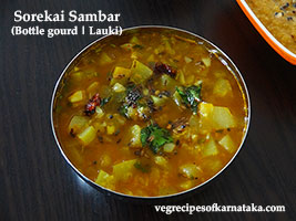 sorekai sambar recipe