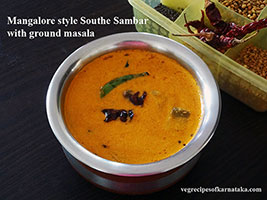 Mangalore style cucumber sambar recipe