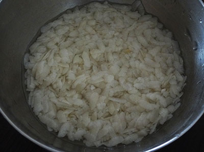 beaten rice for cucumber sweet dosa or southekayi sihi dose