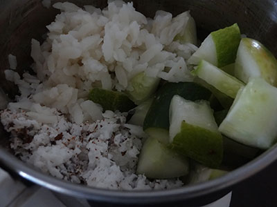 batter for cucumber sweet dosa or southekayi sihi dose