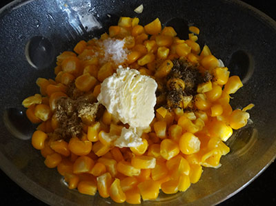 ingredients for buttered sweet corn recipe