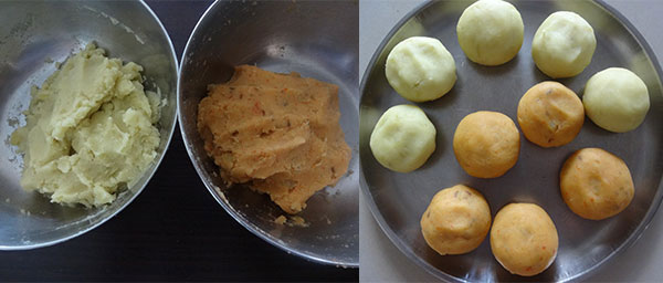 blend cooked sweet potato for papad