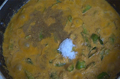 tamarind and salt for thondekai masala curry