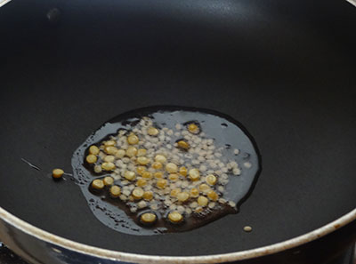 tempering for thondekai palya or ivy gourd stir fry