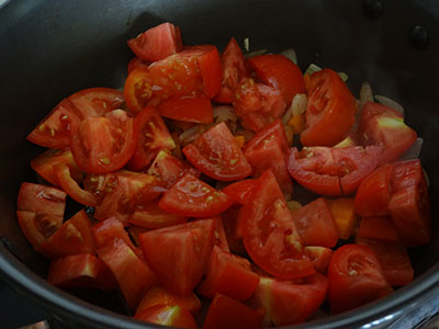 chopped tomato for tomato soup