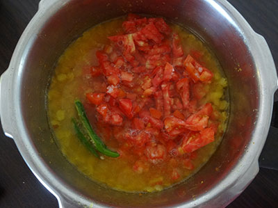 cooking tomato for udupi rasam or saaru
