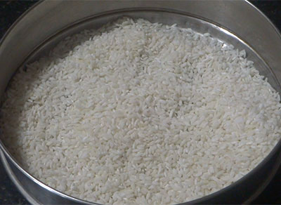 dried rice for akki kadubu and simple saru recipe
