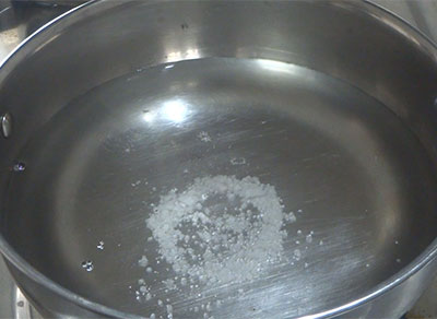 boil water for akki kadubu and simple saru recipe