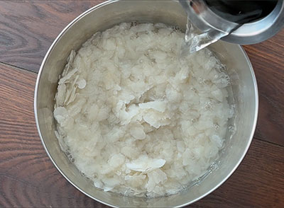 salt for avalakki sandige recipe or poha papad