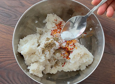 batter for avalakki sandige recipe or poha papad
