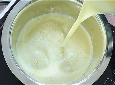 water for cold badam milk recipe or almond milkshake