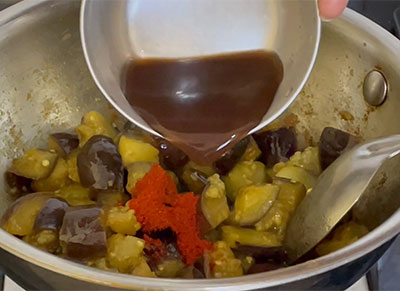 tamarind juice for badanekayi gojju or brinjal curry recipe