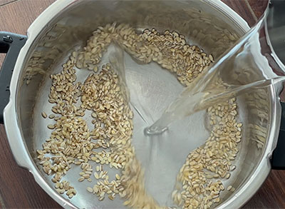 water for barley ganji or ambli or porridge recipe