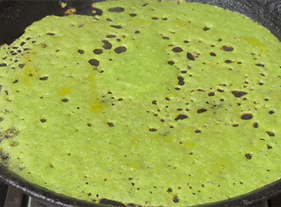 oil or ghee for batani or green peas dosa recipe