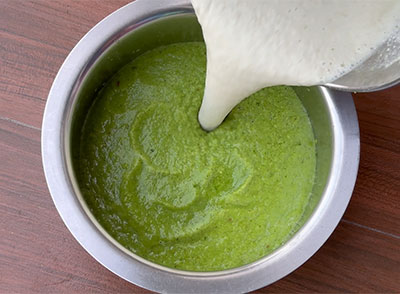 batter for batani or green peas dosa recipe
