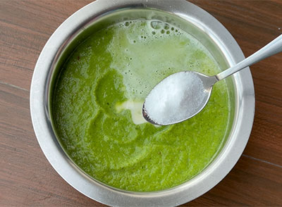 salt for batani or green peas dosa recipe