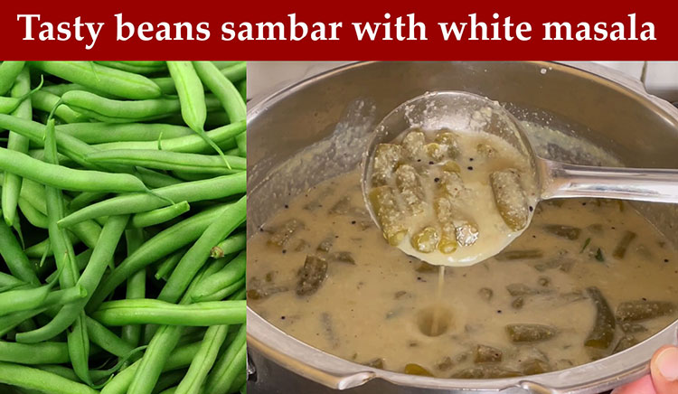 beans sambar or hurulikayi huli recipe