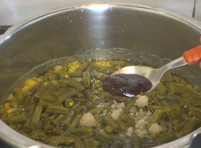 tamarind for beans sambar recipe or huralikayi huli