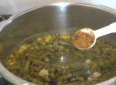 jaggery for beans sambar recipe or huralikayi huli