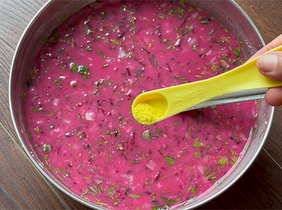 thin batter for beetroot dosa recipe