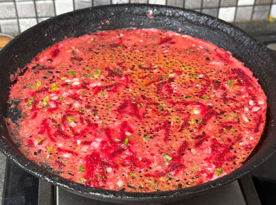 oil or ghee for beetroot dosa recipe