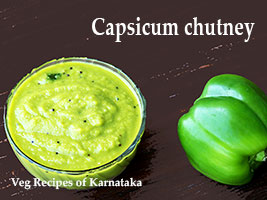 capsicum green chutney recipe