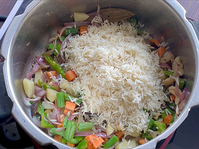 rice for coconut milk pulao or kaayi haalina rice recipe
