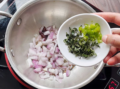 onion and green chilli for southekayi mosaru palya or cucumber raita recipe