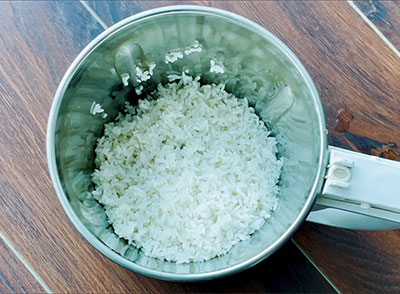soaked rice for dodna dose or coconut dosa or kayi dose