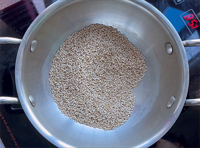 sesame seeds for healthy laddu or energy balls